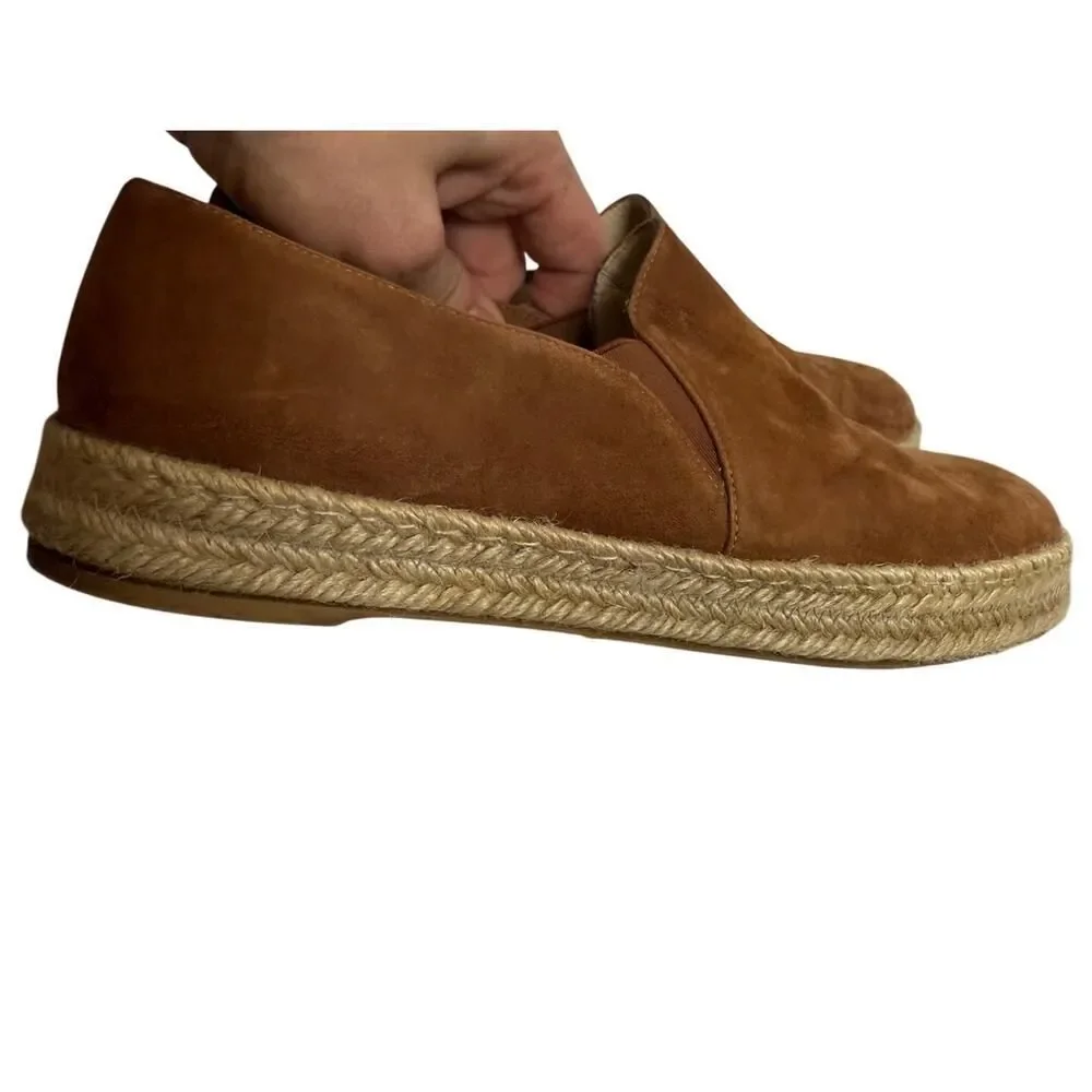 Stuart Weitzman Nugal Tan Suede Flats Women's Sz. 8